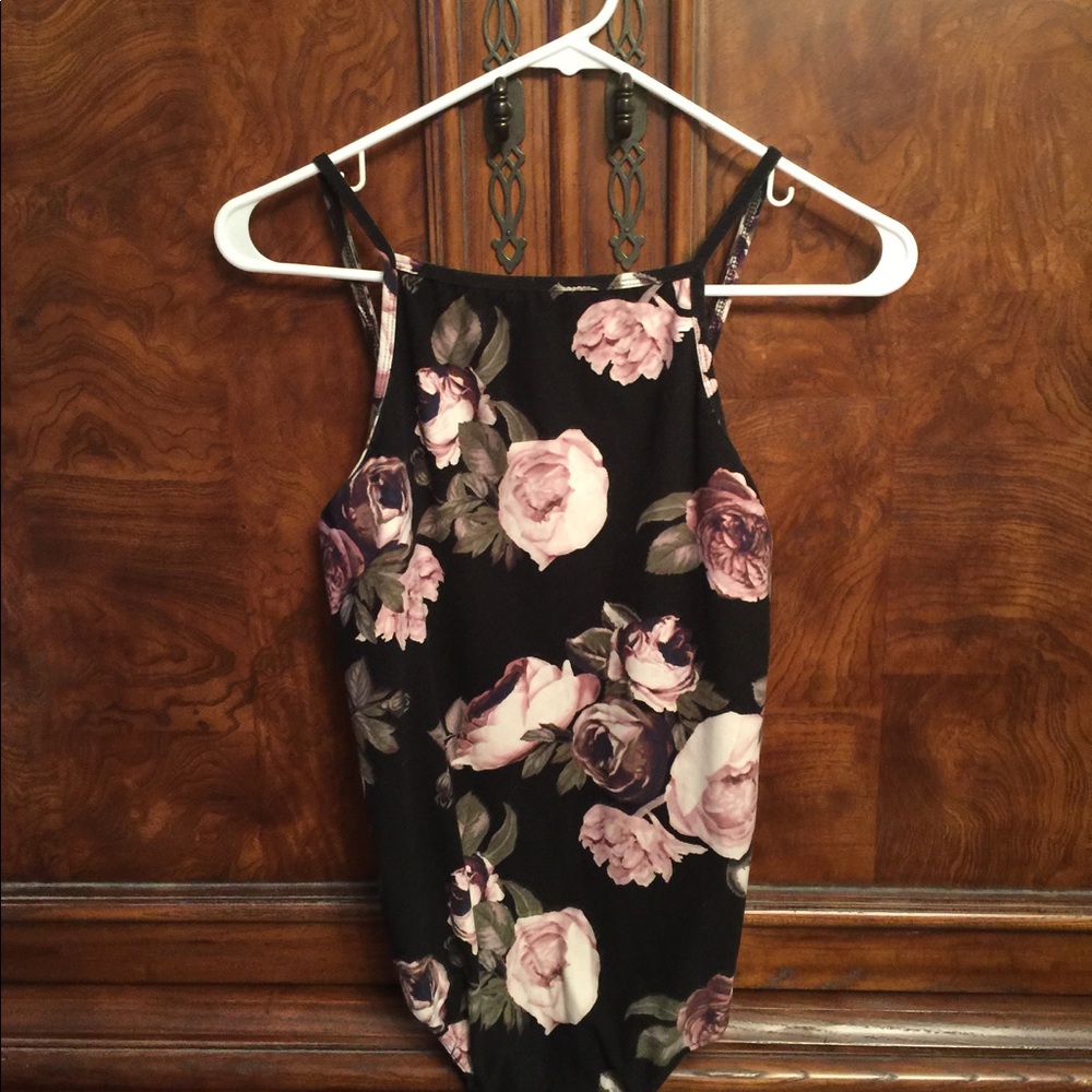 Floral body suit
